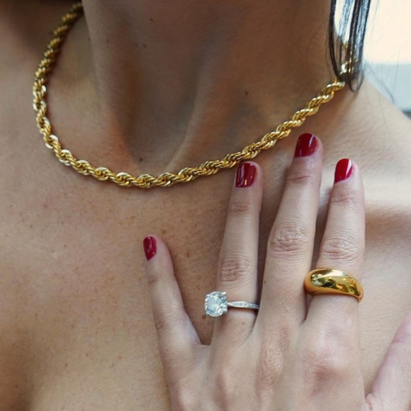 AUREUM CHLOE braided chain necklace- new - Picture 3 of 8